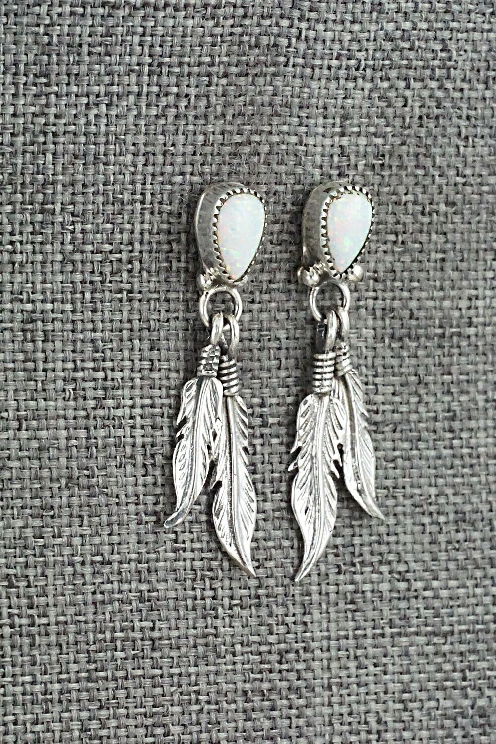 Opalite & Sterling Silver Earrings - Hiram Largo