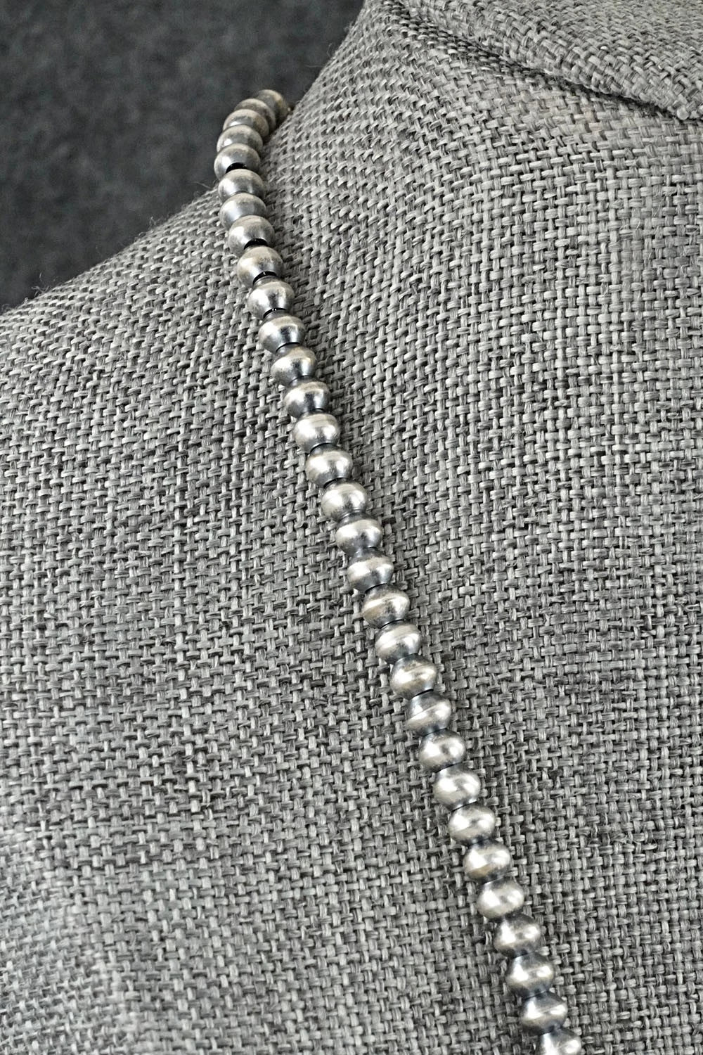 Sterling Silver Navajo Pearl Necklace 22" - Bryannen Halwood