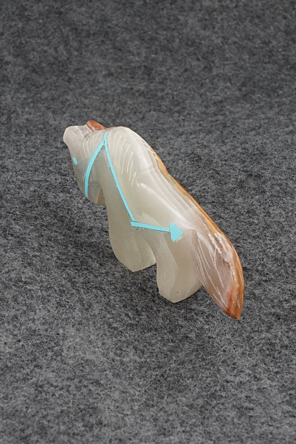 Horse Zuni Fetish Carving - Kenric Laiwakete