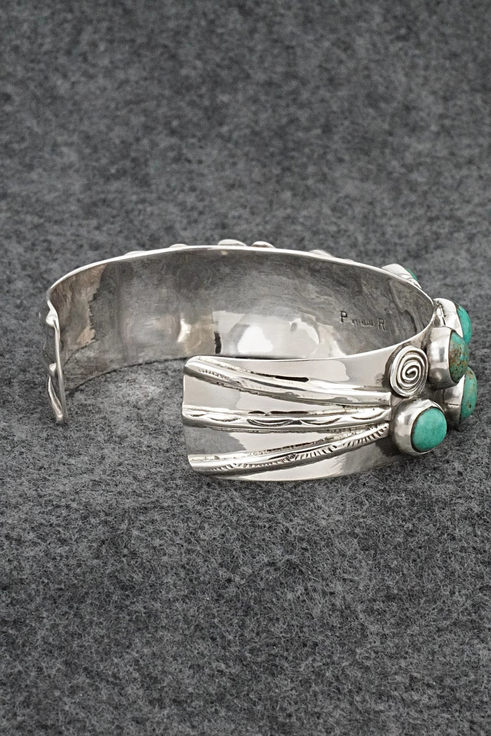 Turquoise & Sterling Silver Bracelet - Priscilla Reeder