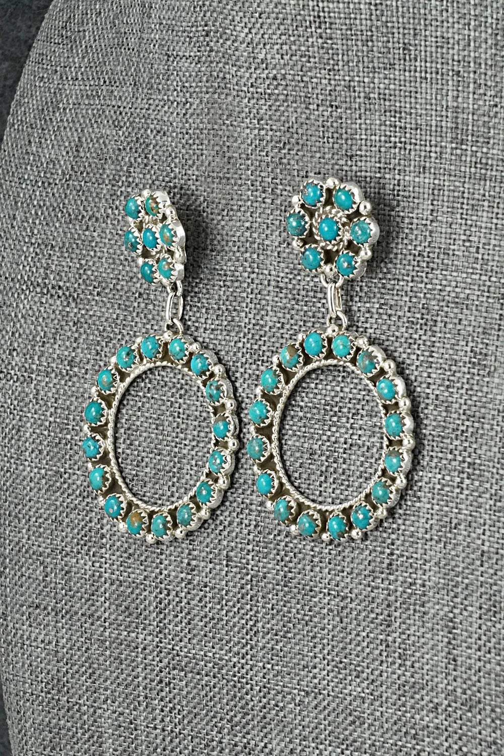 Turquoise & Sterling Silver Earrings - Aaron Davis