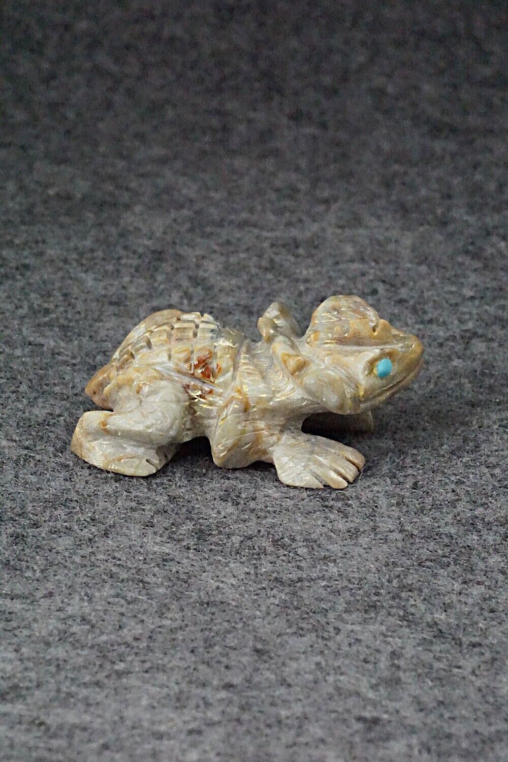 Horned Toad Zuni Fetish Carving - Dana Malani