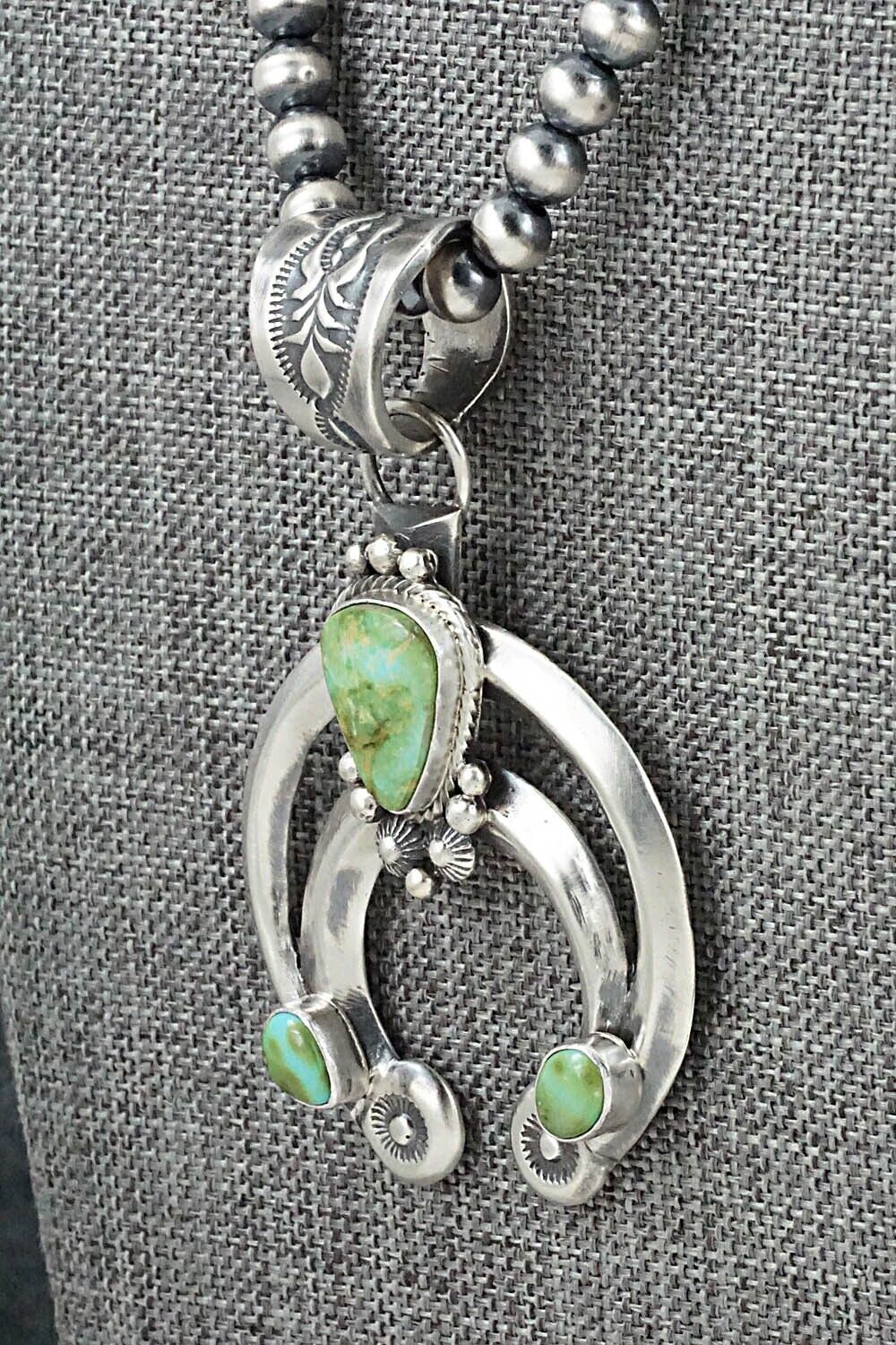Turquoise & Sterling Silver Necklace - Paige Gordon
