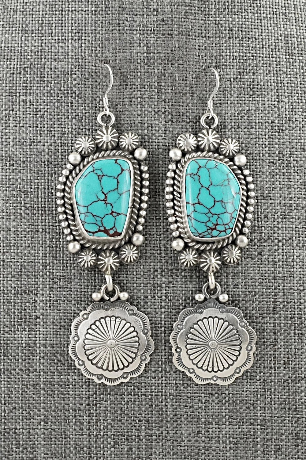 Turquoise & Sterling Silver Earrings - Michael Calladitto