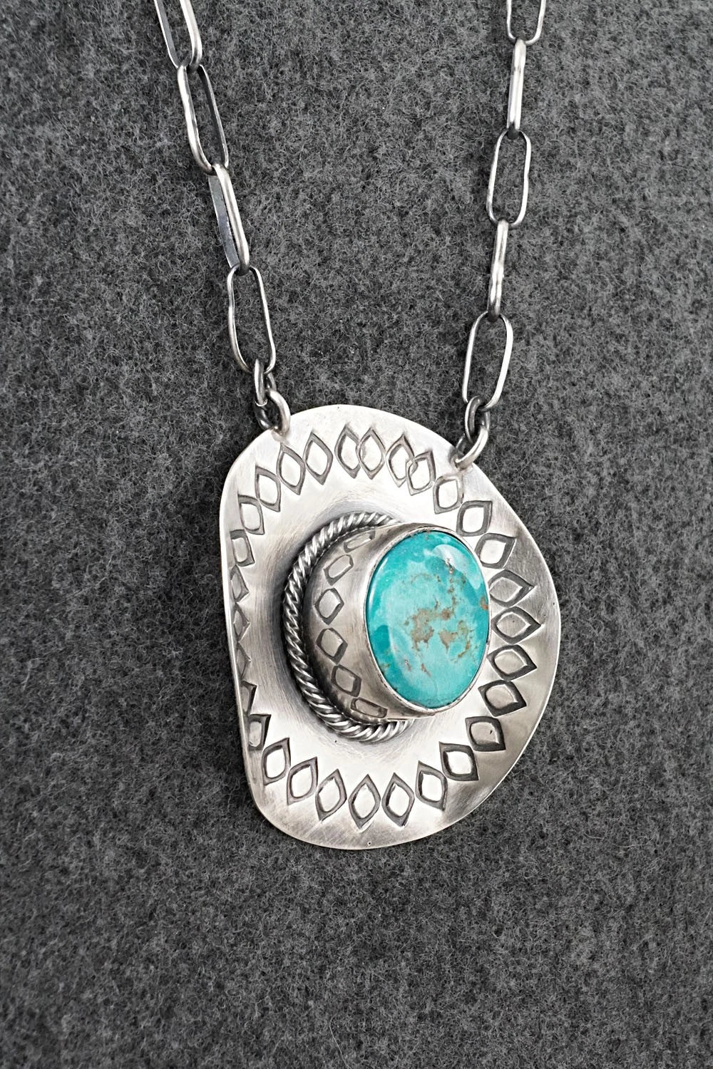 Turquoise & Sterling Silver Necklace - Randy Boyd