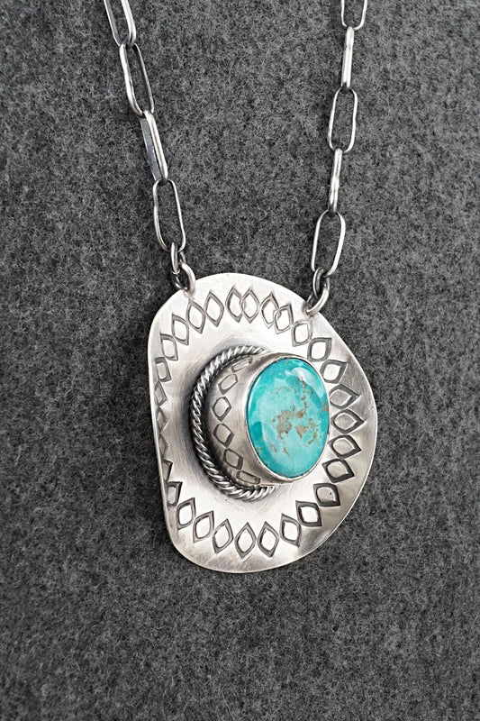 Turquoise & Sterling Silver Necklace - Randy Boyd
