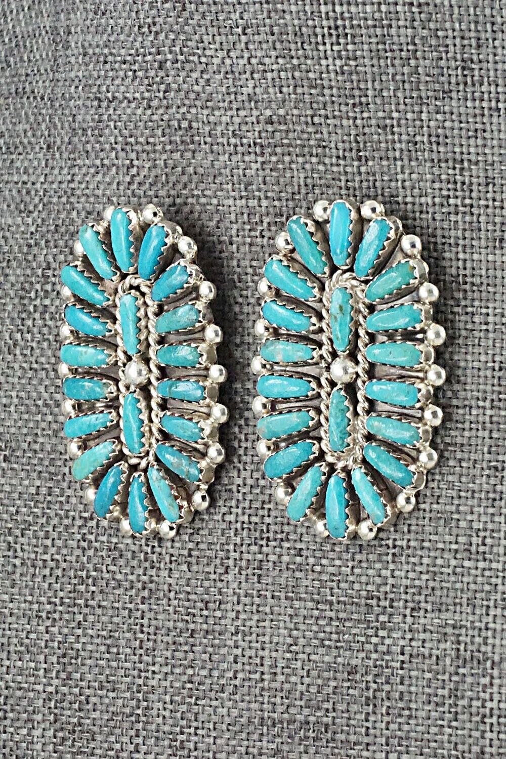 Turquoise & Sterling Silver Earrings - Philena Byjoe