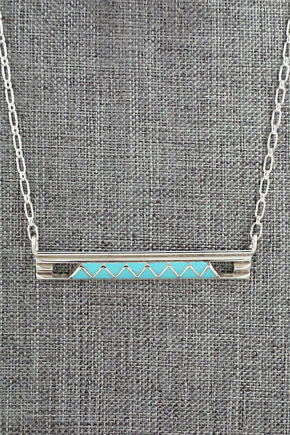 Turquoise & Sterling Silver Necklace - Laurie Kallestewa