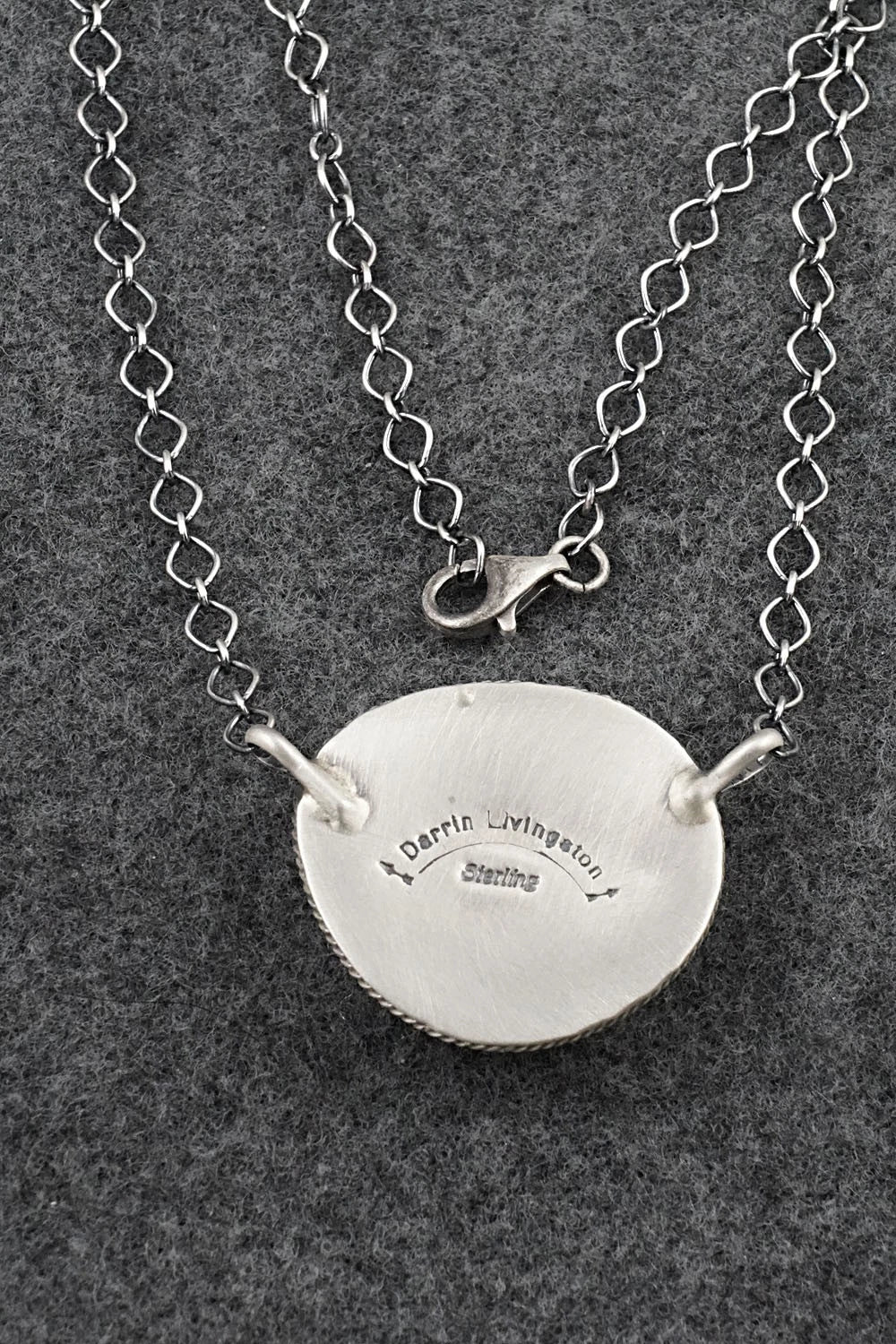 Turquoise & Sterling Silver Necklace - Darrin Livingston