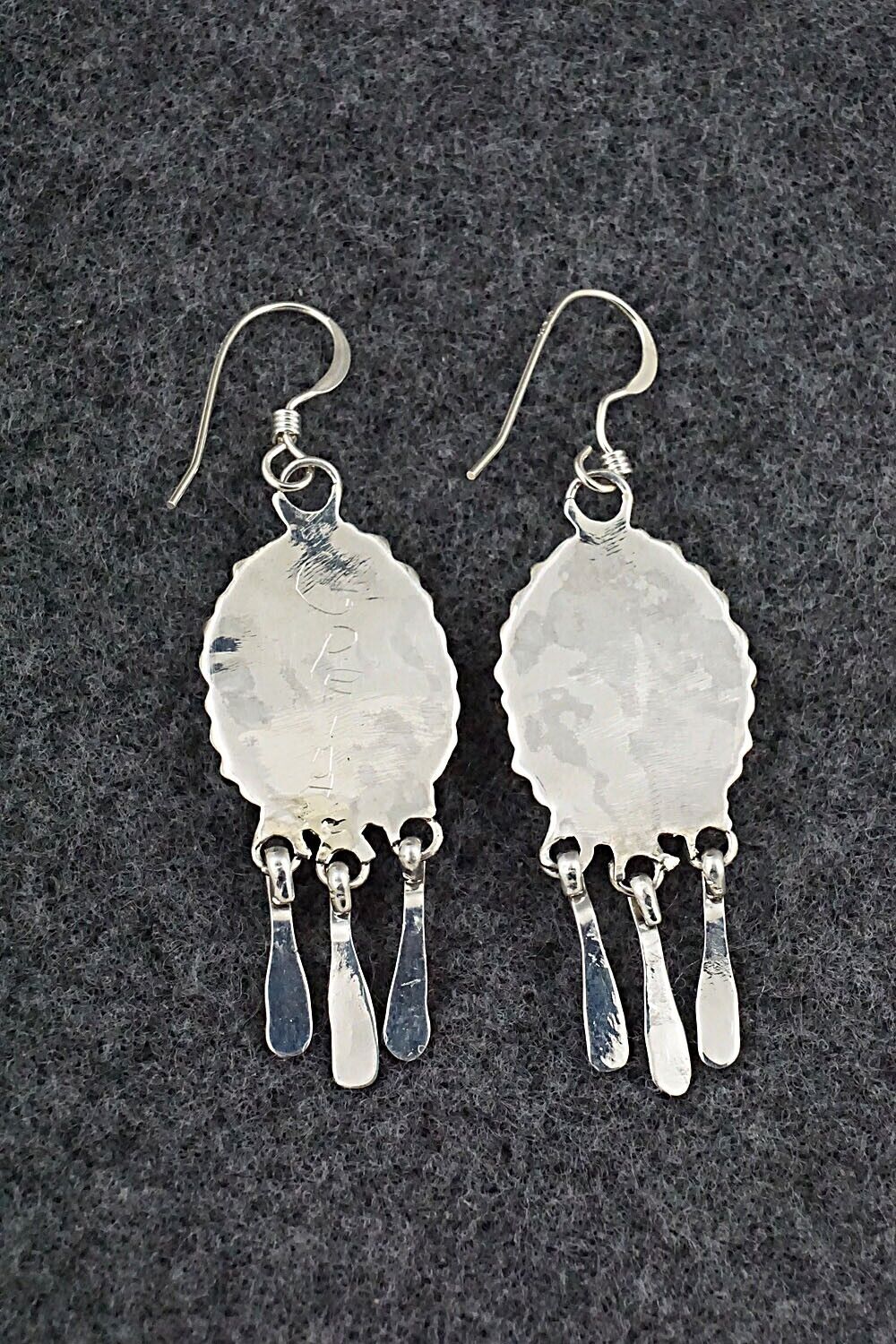 Turquoise & Sterling Silver Earrings - George Peina