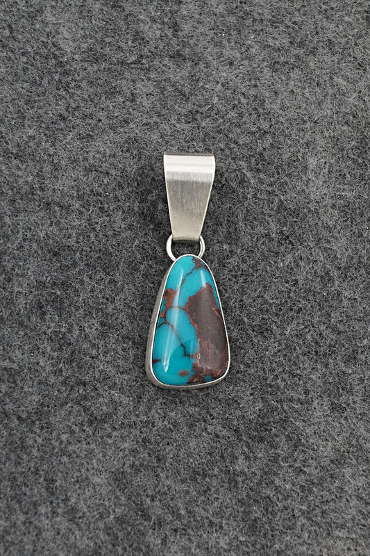 Turquoise & Sterling Silver Pendant - Rena Begay