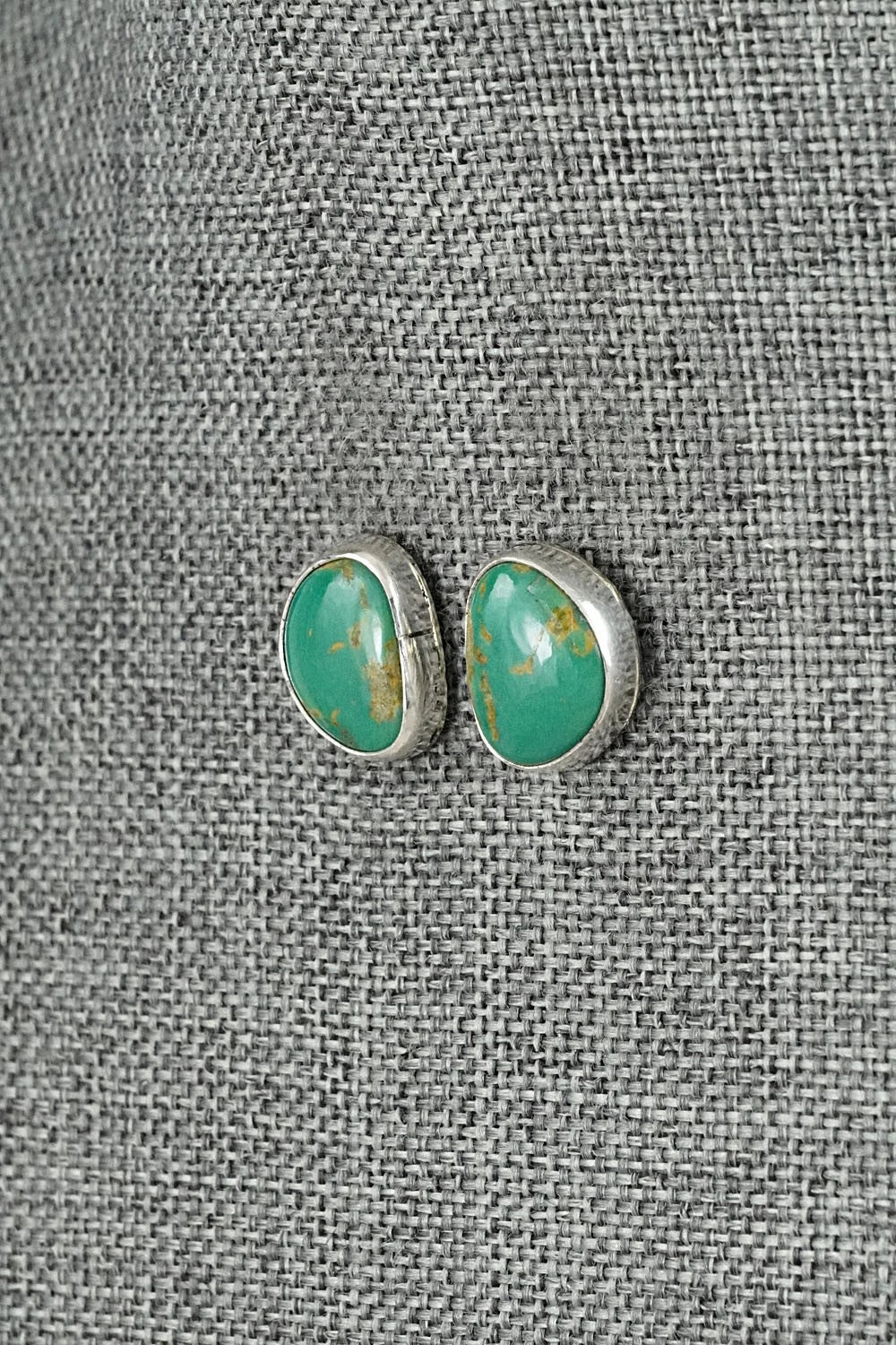 Turquoise & Sterling Silver Earrings - Rosemary Saunders