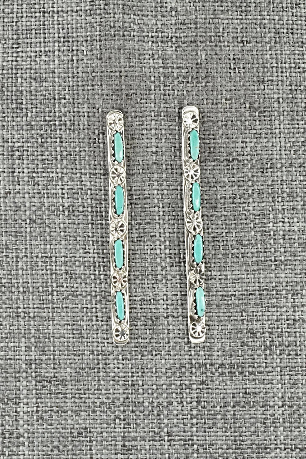 Turquoise & Sterling Silver Earrings - Murray Hannaweeka