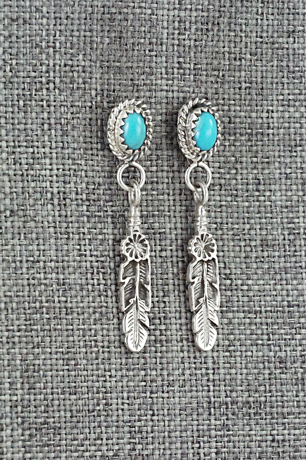 Turquoise and Sterling Silver Earrings - Sharon McCarthy