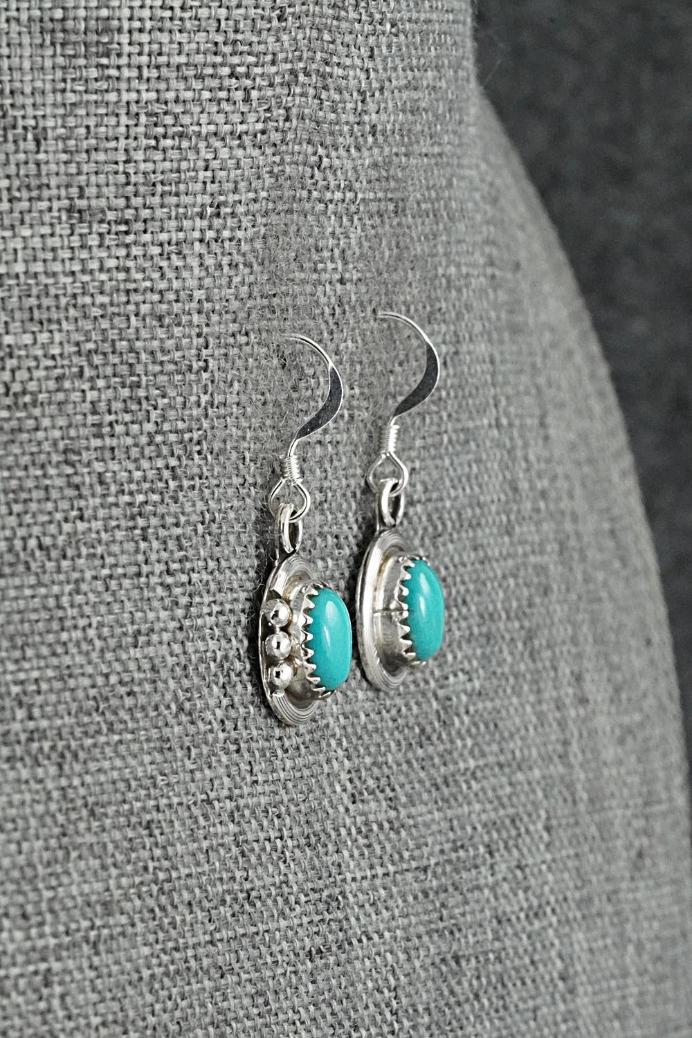 Turquoise & Sterling Silver Earrings - Rita Largo
