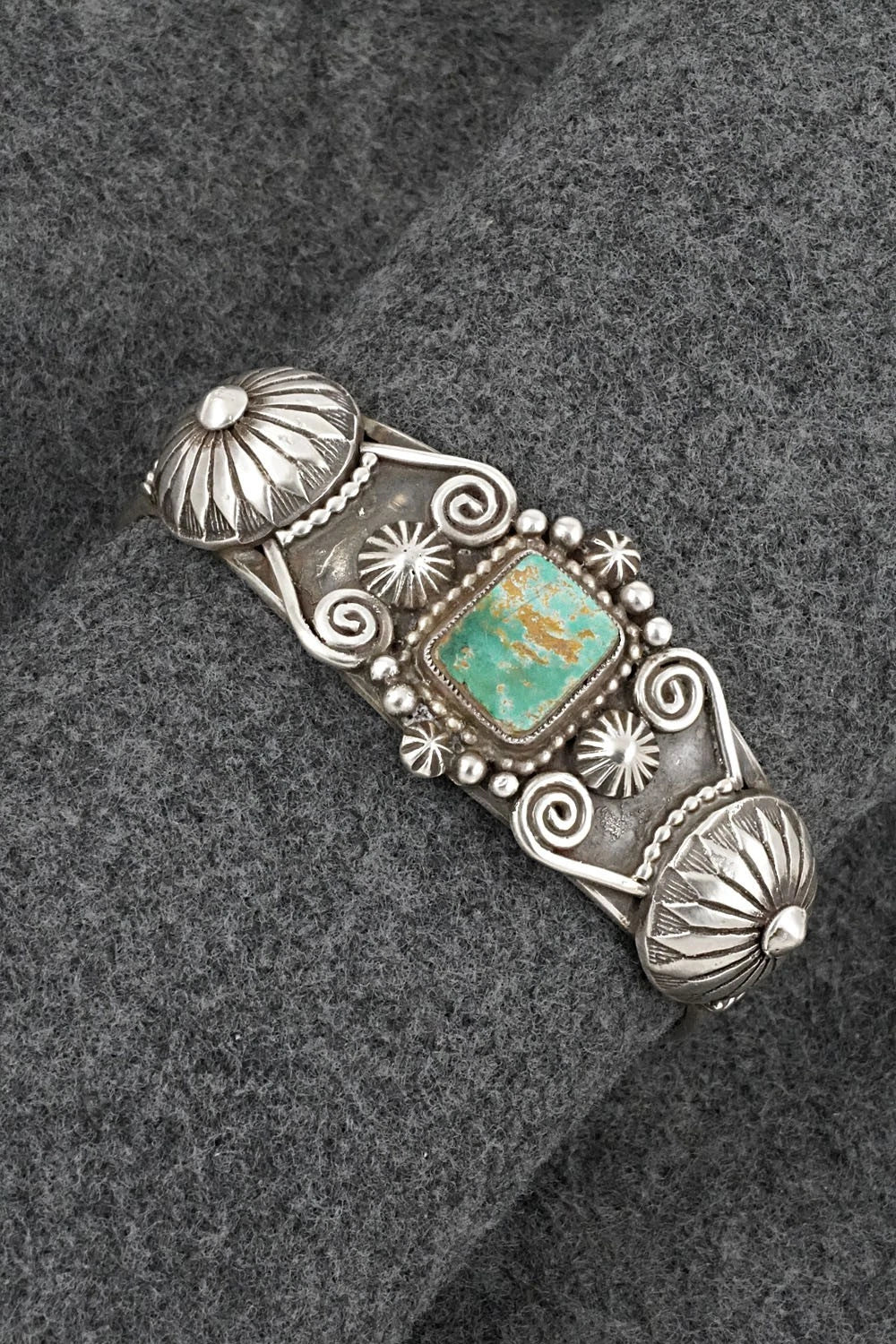 Turquoise & Sterling Silver Bracelet - Calvin Martinez