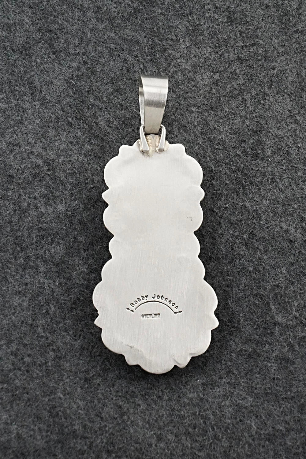 Turquoise & Sterling Silver Pendant - Bobby Johnson