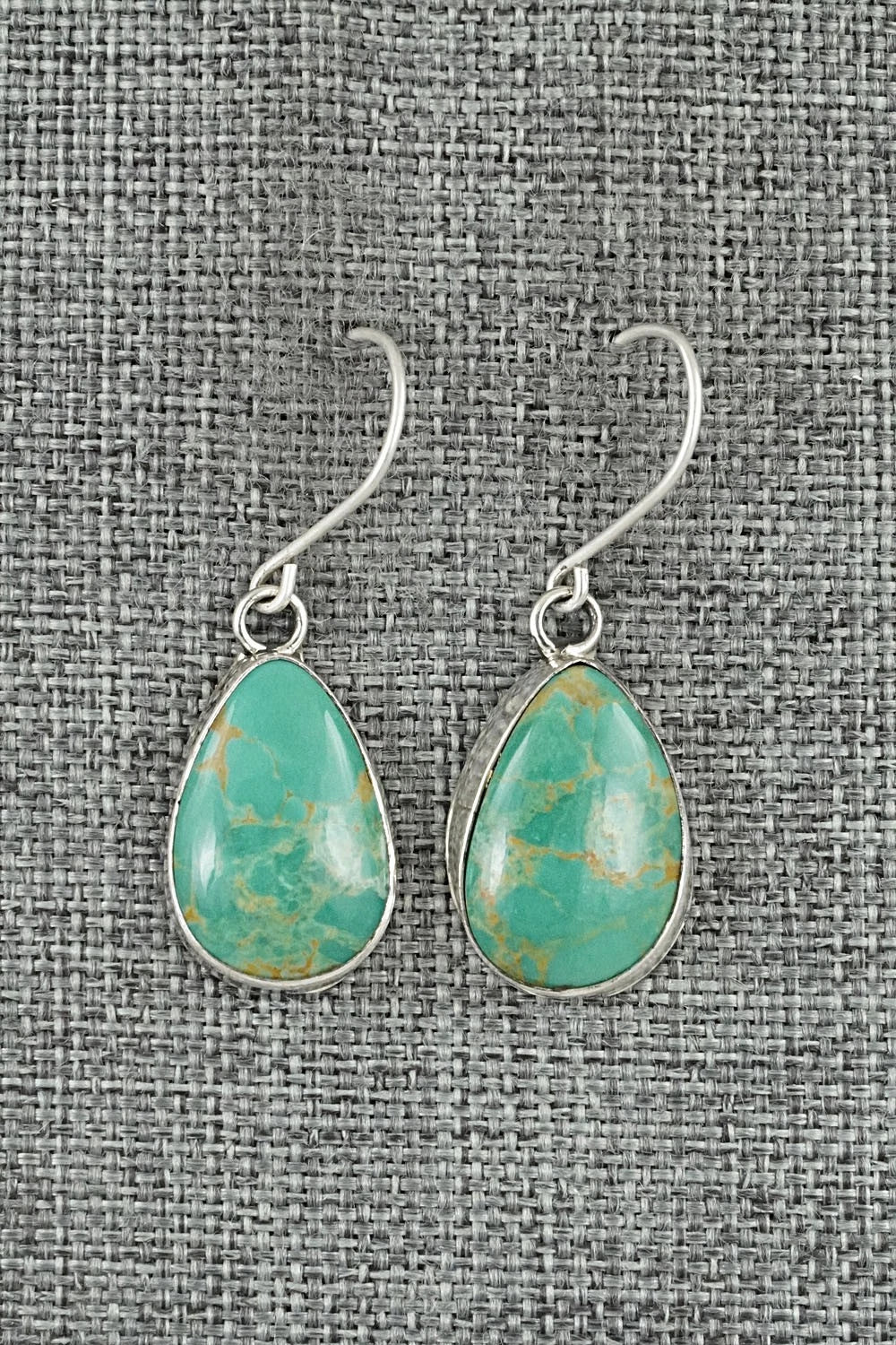 Turquoise & Sterling Silver Earrings - Rosemary Saunders