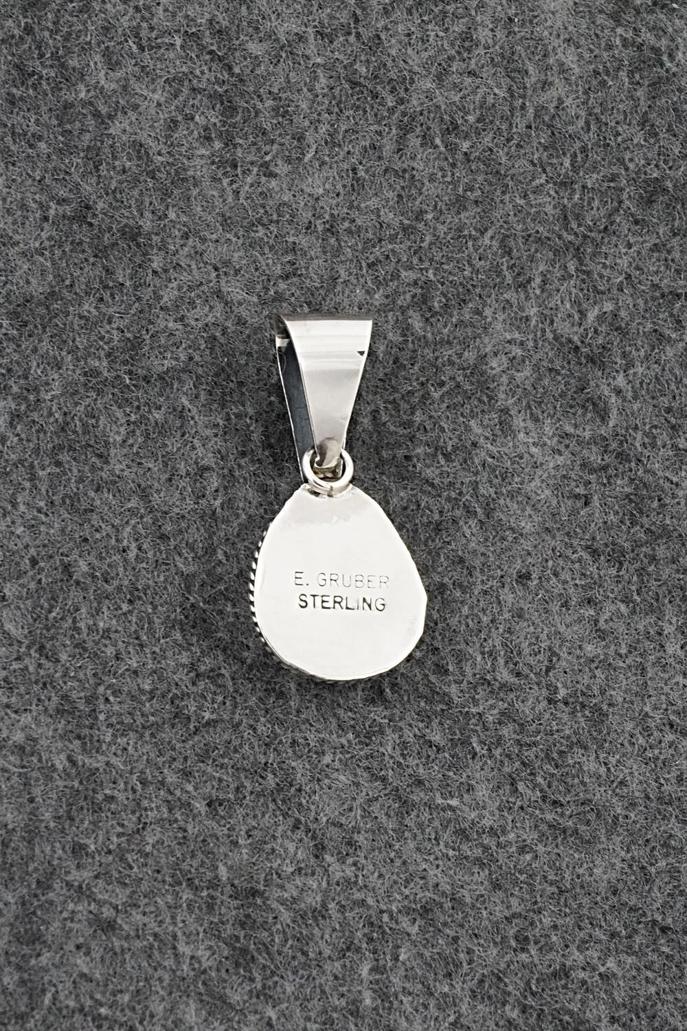 Turquoise & Sterling Silver Pendant - Eugene Gruber