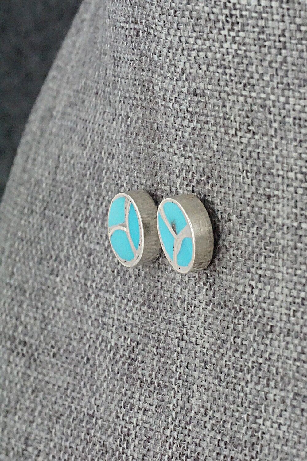 Turquoise & Sterling Silver Earrings - Lynelle Johnson