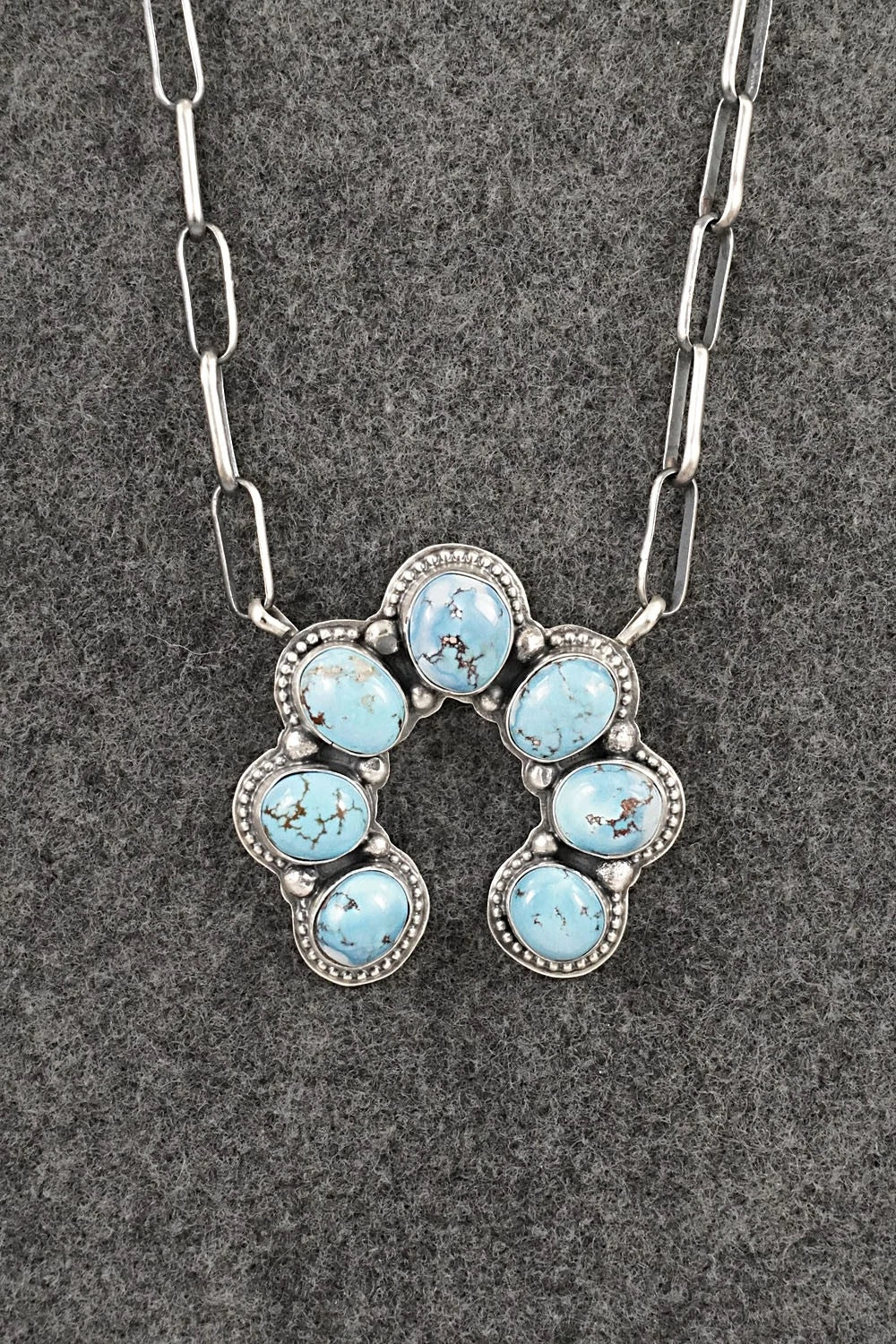 Turquoise & Sterling Silver Necklace - Darrin Livingston
