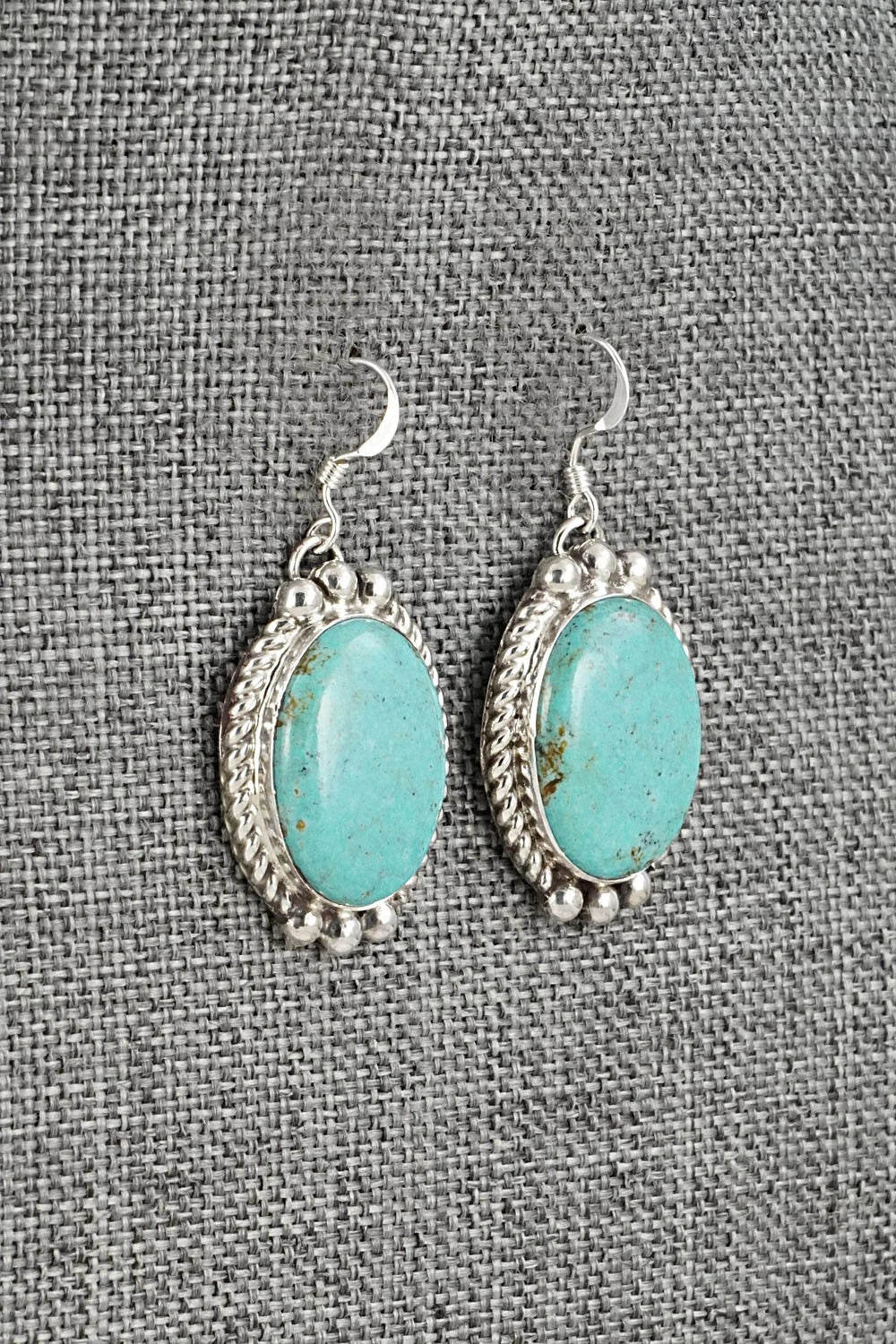 Turquoise & Sterling Silver Earrings - Antwone Brown