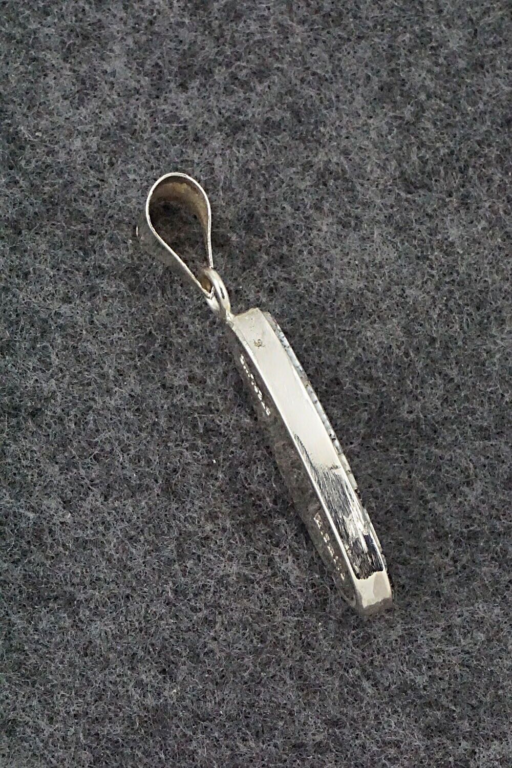 White Buffalo & Sterling Silver Pendant - Harold Smith