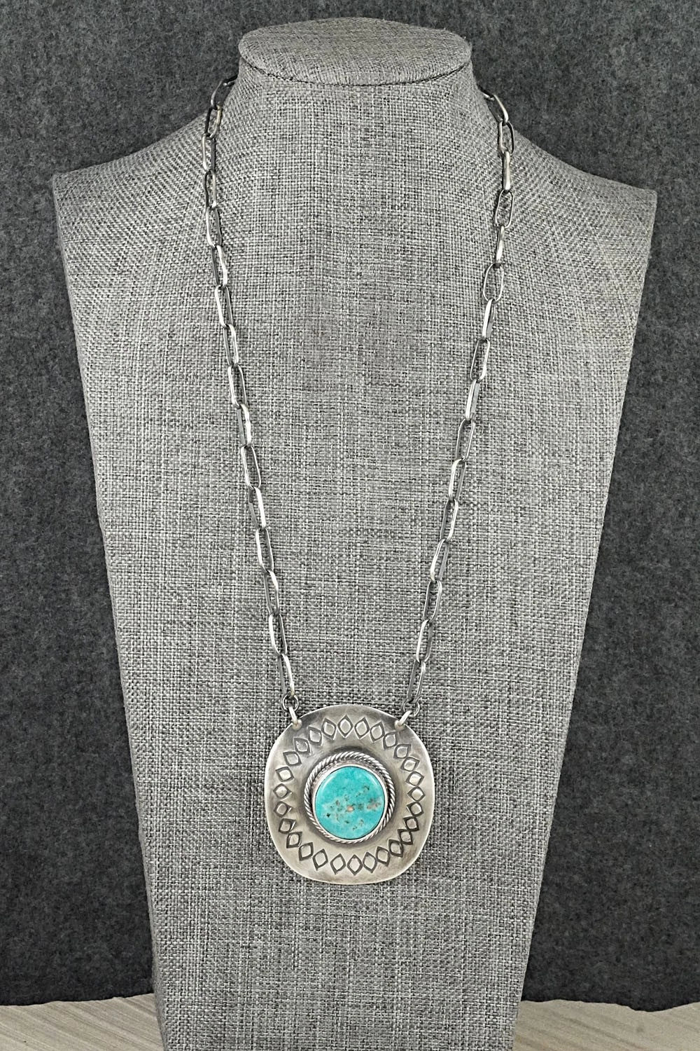 Turquoise & Sterling Silver Necklace - Randy Boyd