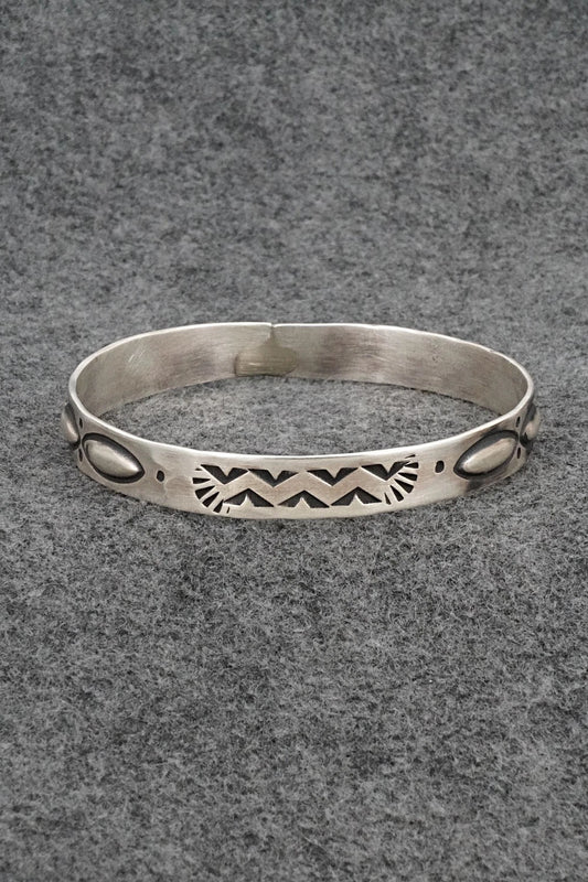 Sterling Silver Bangle Bracelet - Elvira Bill