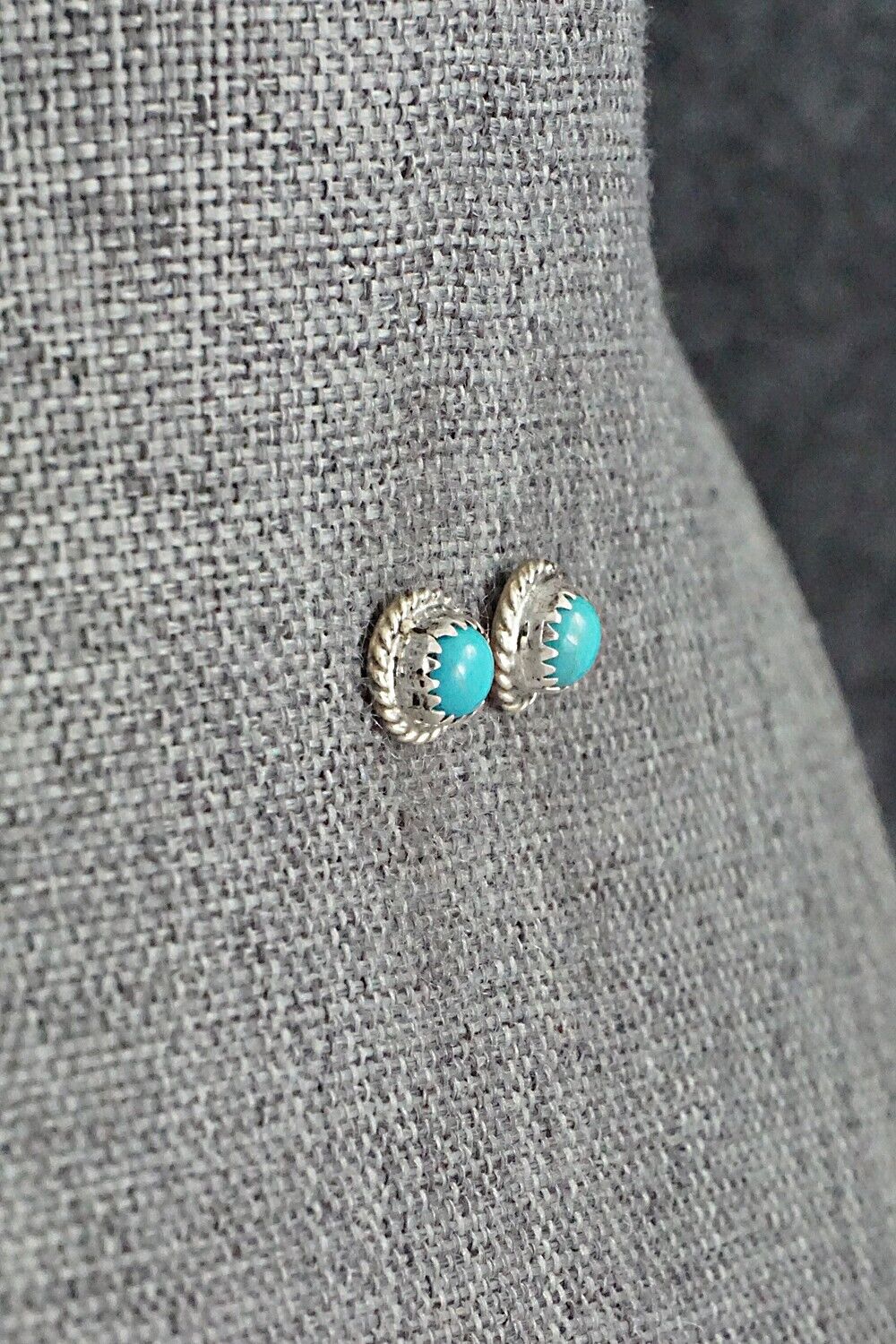 Turquoise & Sterling Silver Earrings - Herbert Spencer