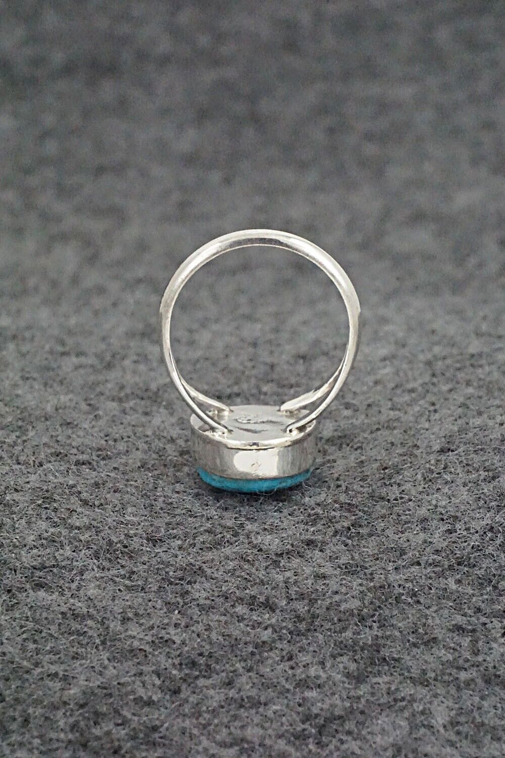 Turquoise & Sterling Silver Ring - Theresa Smith - Size 5.5