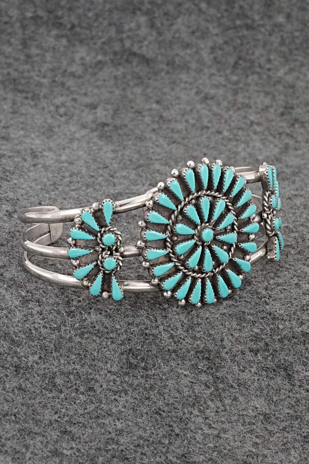Turquoise & Sterling Silver Bracelet - Albert Gasper