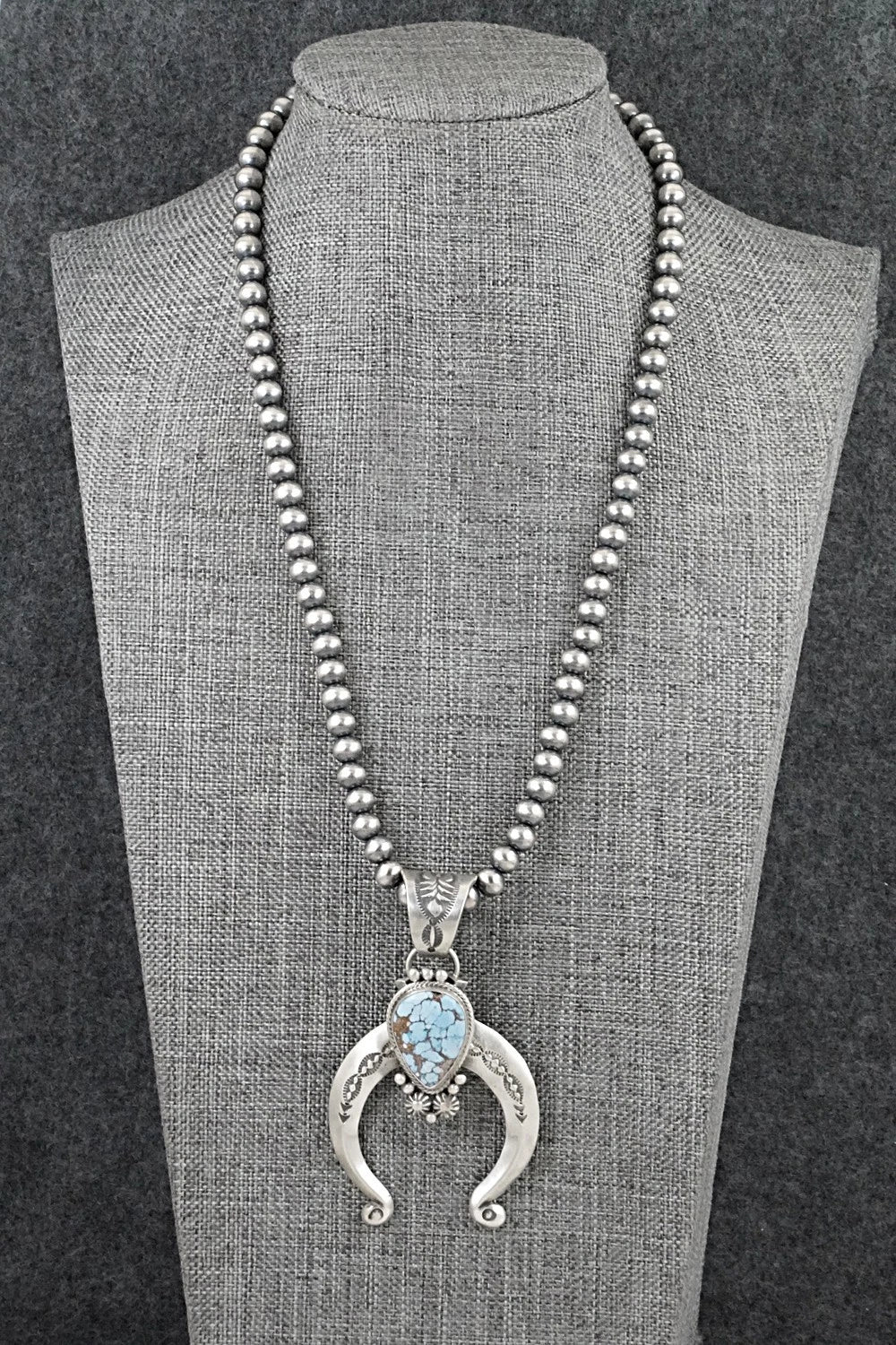 Turquoise & Sterling Silver Necklace - Samuel Yellowhair