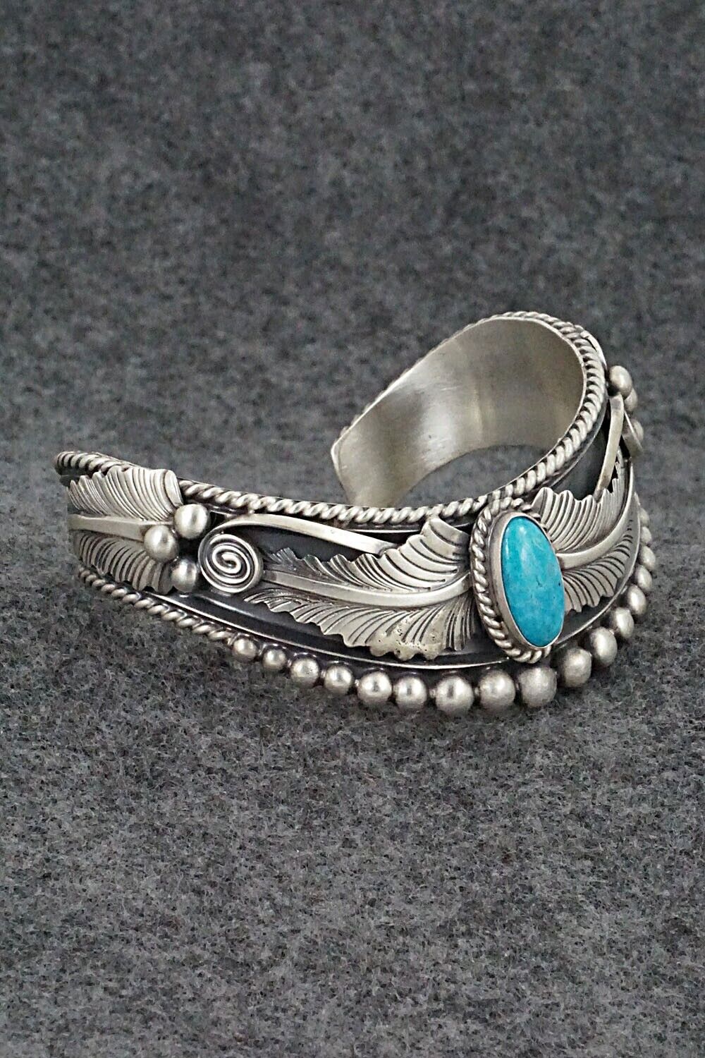 Turquoise & Sterling Silver Bracelet - Tom Lewis