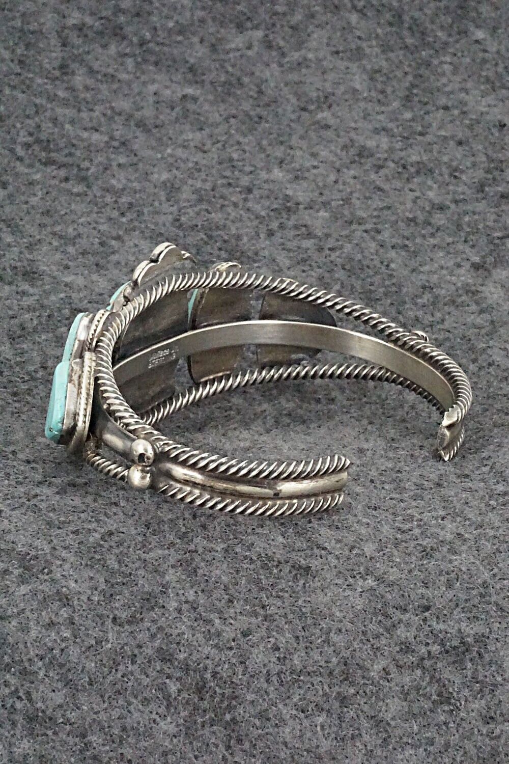 Turquoise and Sterling Silver Bracelet - Wallace Yazzie Jr.