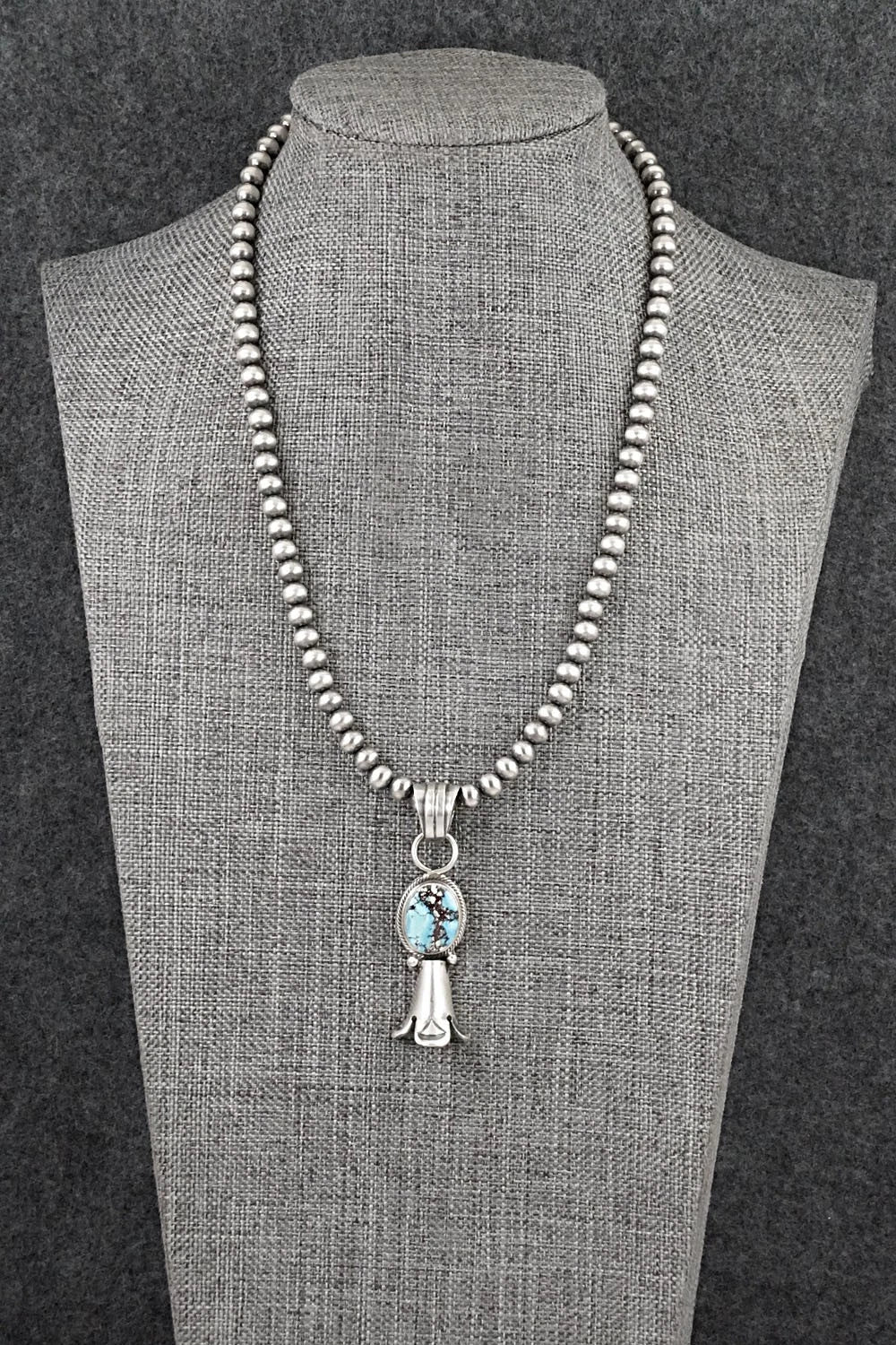 Turquoise & Sterling Silver Necklace - Sharon McCarthy