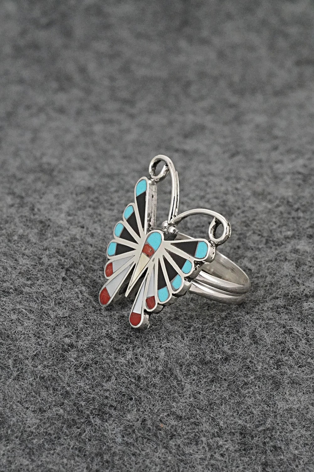 Multi-Stone & Sterling Silver Inlay Necklace Set - Adrian Wallace