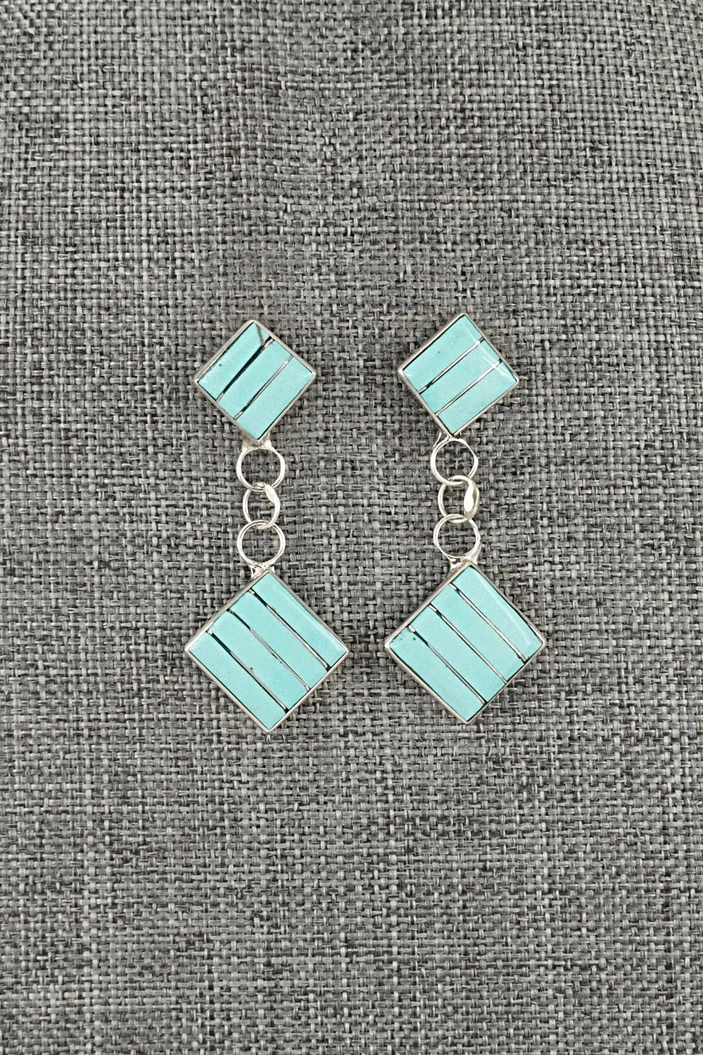 Turquoise & Sterling Silver Earrings - Michelle Haloo