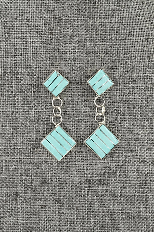 Turquoise & Sterling Silver Earrings - Michelle Haloo