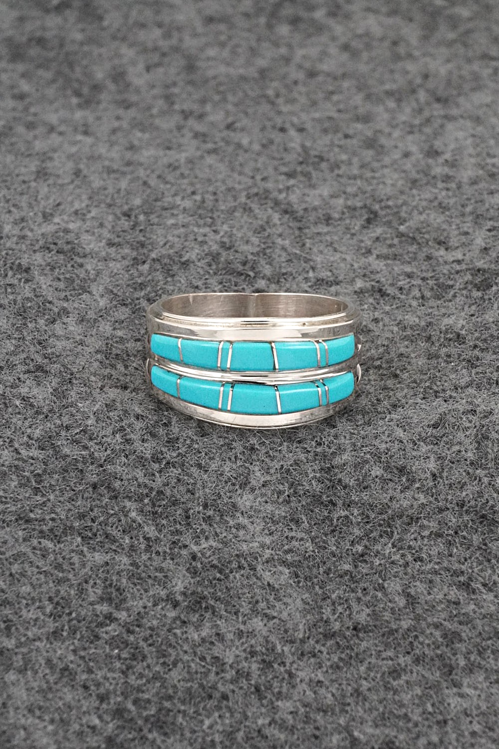 Turquoise & Sterling Silver Ring - Wilbert Muskett Jr. - Size 10.25