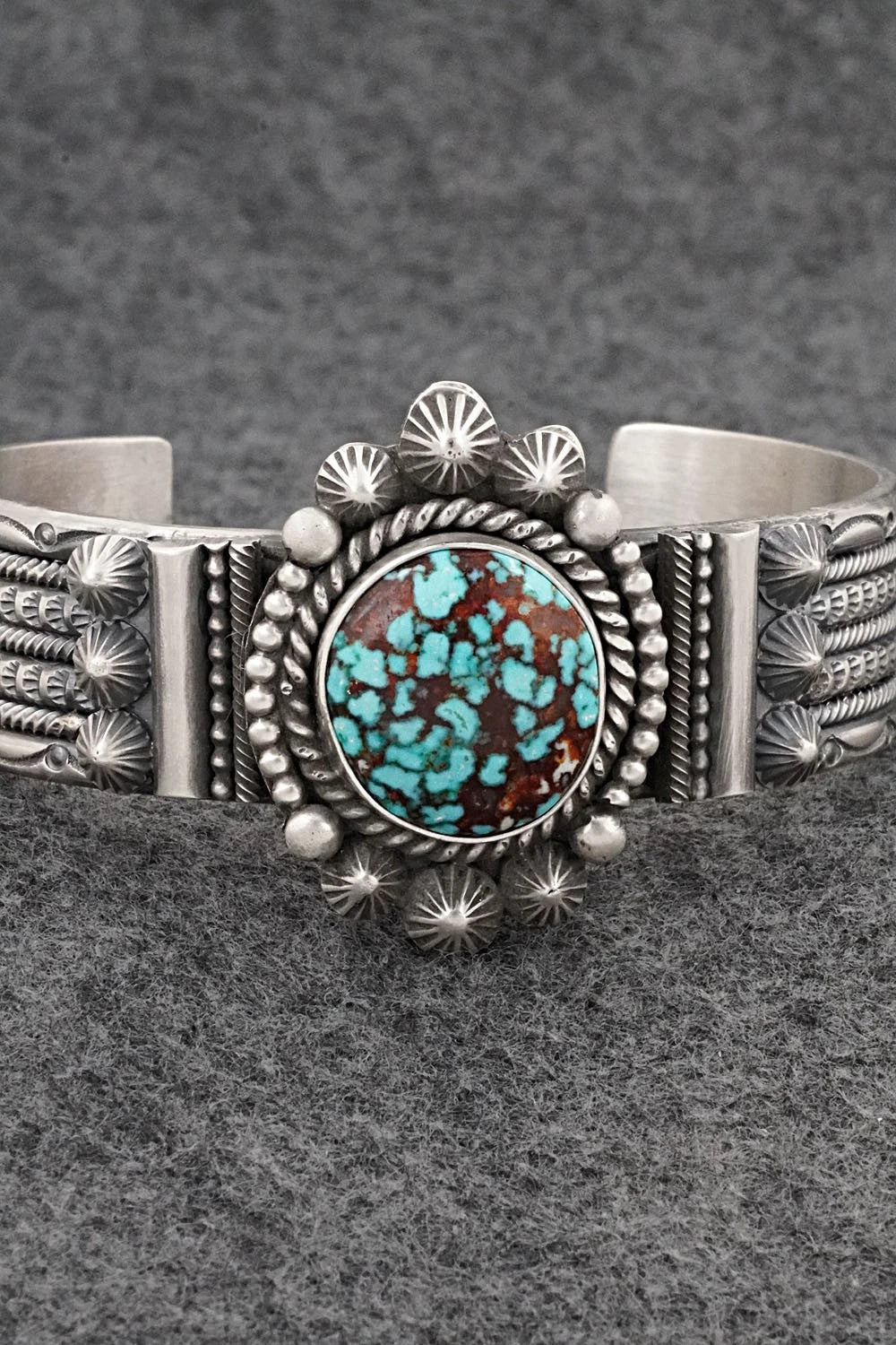 Turquoise & Sterling Silver Bracelet - Michael Calladitto