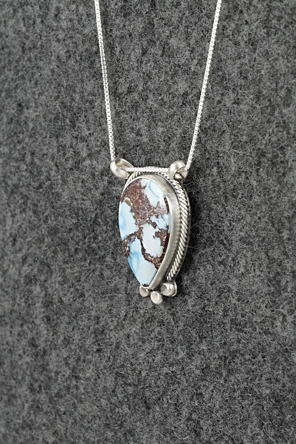 Turquoise & Sterling Silver Necklace - Sharon McCarthy