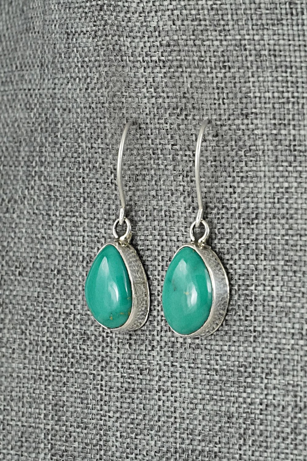 Turquoise & Sterling Silver Earrings - Rosemary Saunders