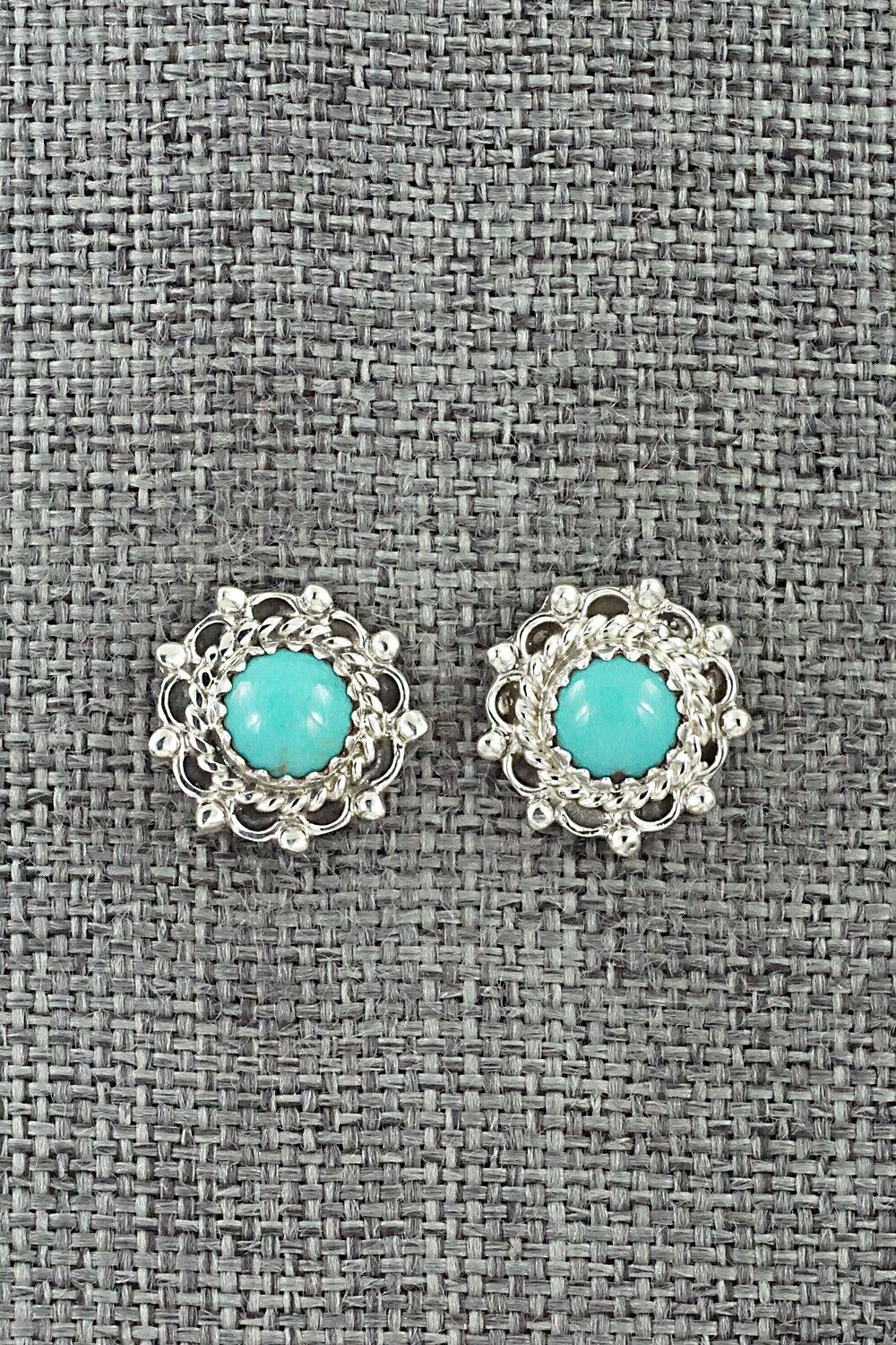 Turquoise & Sterling Silver Earrings - Harris Largo