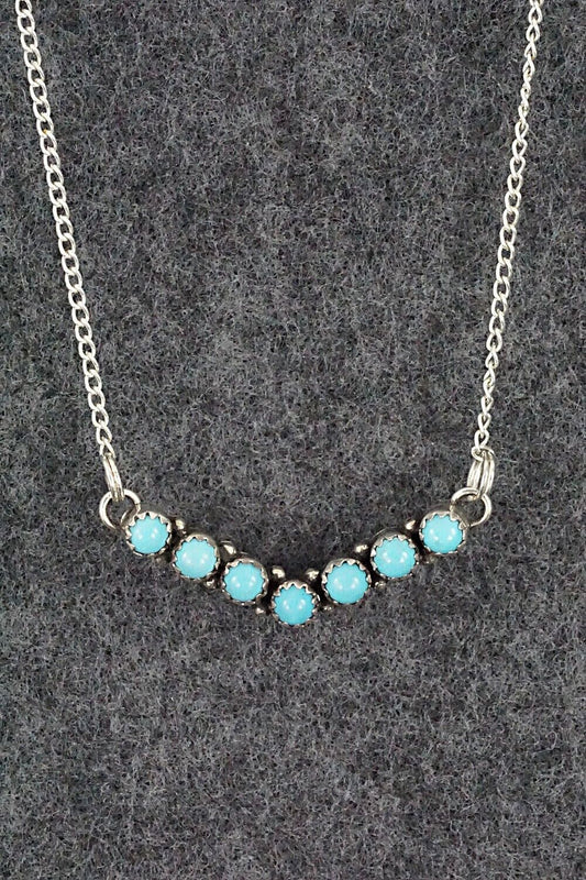 Turquoise & Sterling Silver Necklace - Renell Chaco