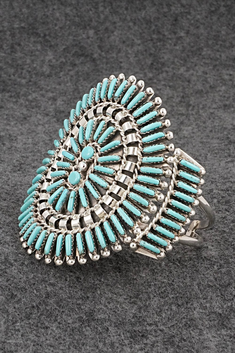Turquoise & Sterling Silver Bracelet - Charlie John