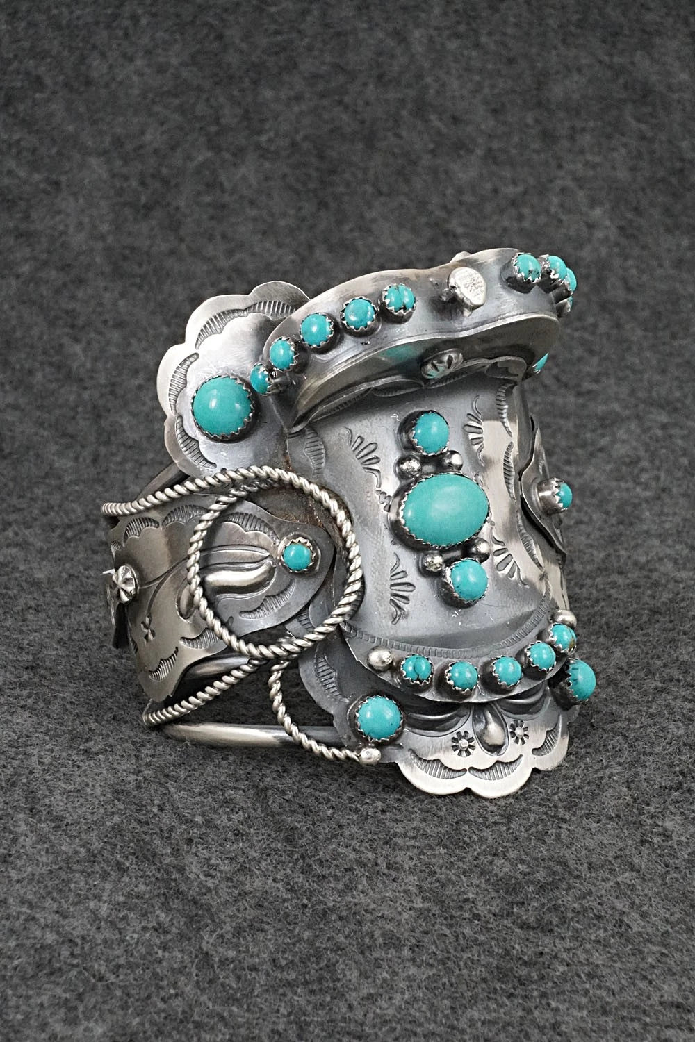 Turquoise & Sterling Silver Bracelet - Tim Yazzie