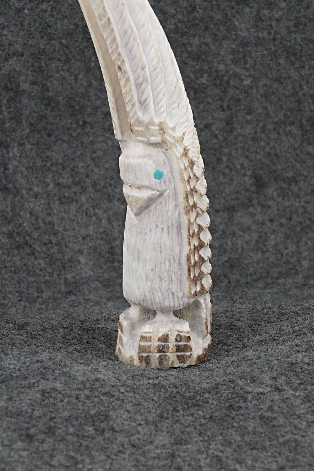 Eagle Zuni Fetish Carving - Garrick Weeka