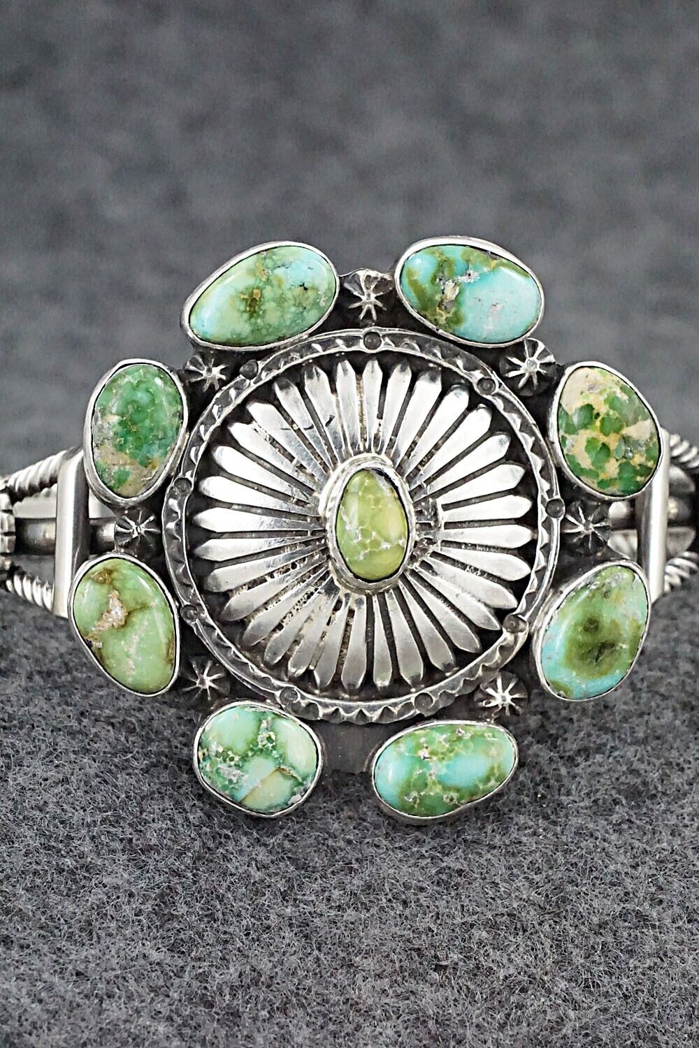 Turquoise & Sterling Silver Bracelet - Harry B. Yazzie