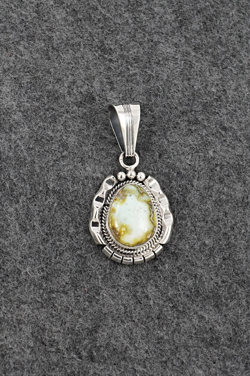 Variscite & Sterling Silver Pendant - Samuel Yellowhair